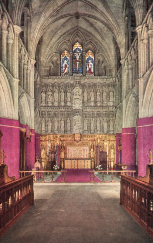 O altar alto, Catedral de Southwark, Londres de English Photographer