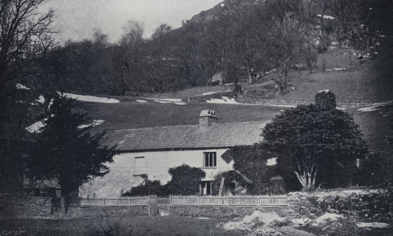 A Casa de Hartley Coleridge e De Quincey, Nab Cottage, Rydal (foto a p/b) de English Photographer