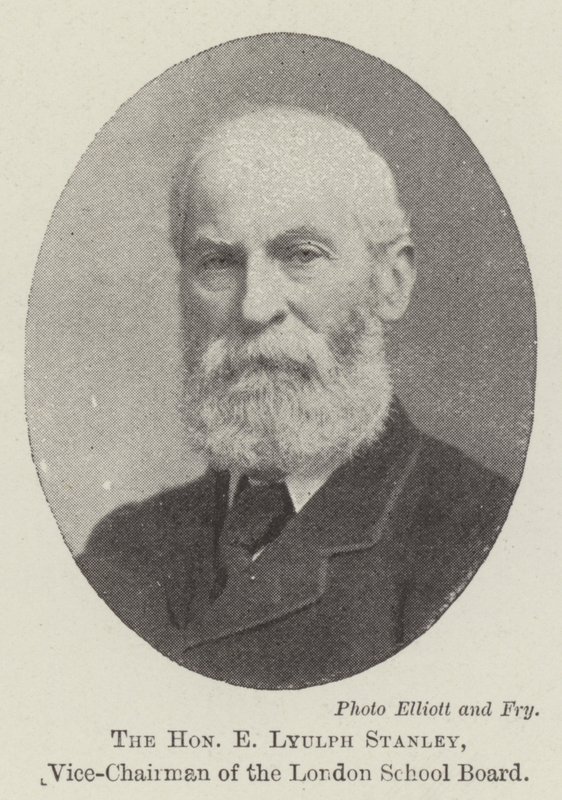 O honorável E Lyulph Stanley, vice-presidente do London School Board de English Photographer