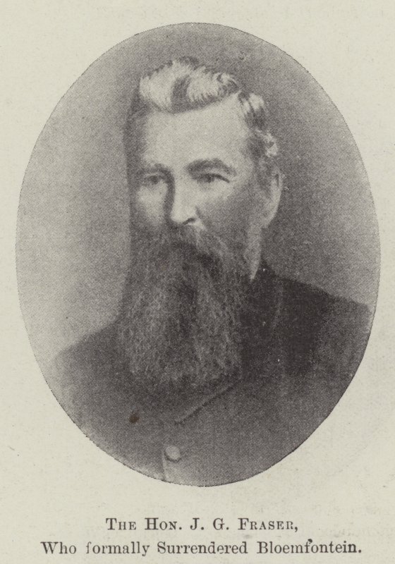 O honorável JG Fraser, que formalmente entregou Bloemfontein de English Photographer