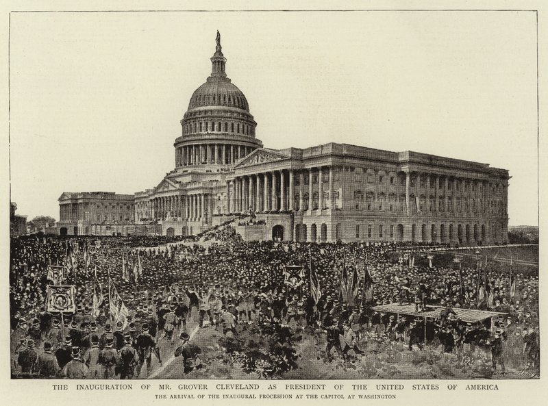 Inauguração do Sr. Grover Cleveland como Presidente dos Estados Unidos da América de English Photographer