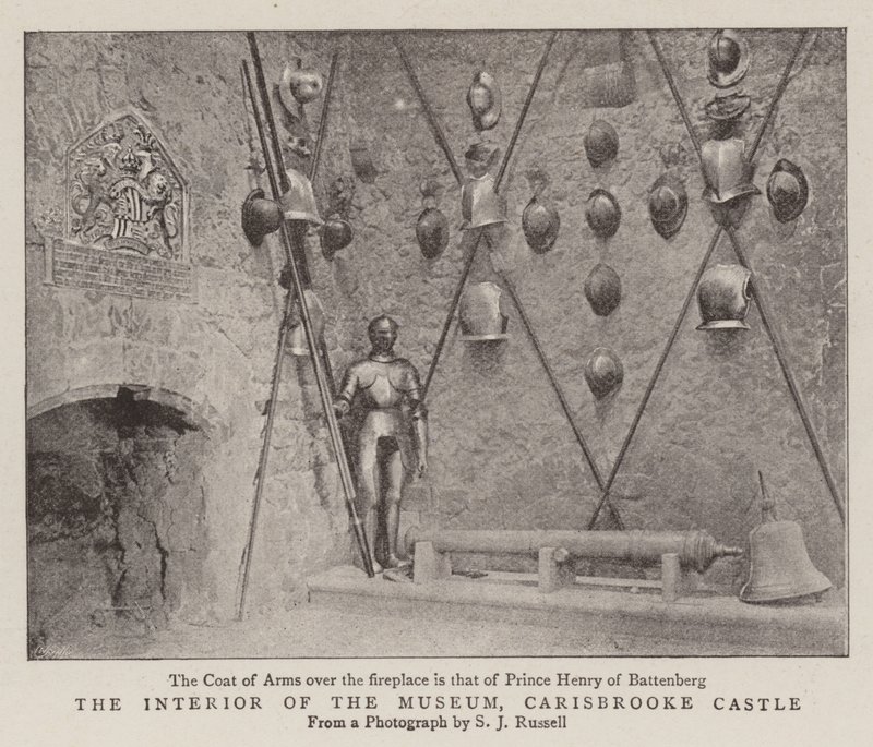 O Interior do Museu, Castelo de Carisbrooke de English Photographer