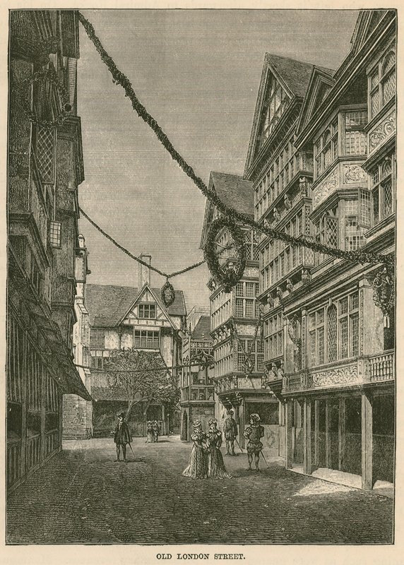 A Exposição Internacional de Saúde em South Kensington: All-Hallows Staining and Butchers Row de English Photographer