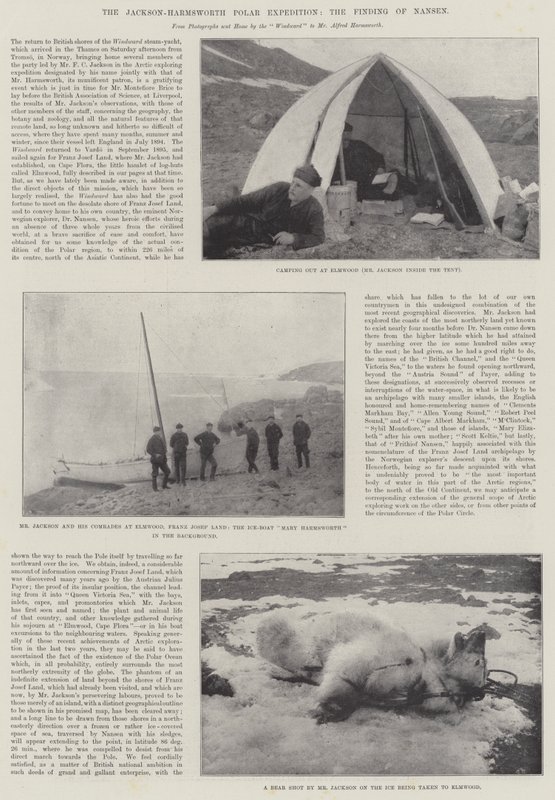 A Expedição Polar Jackson-Harmsworth, o Encontro de Nansen de English Photographer