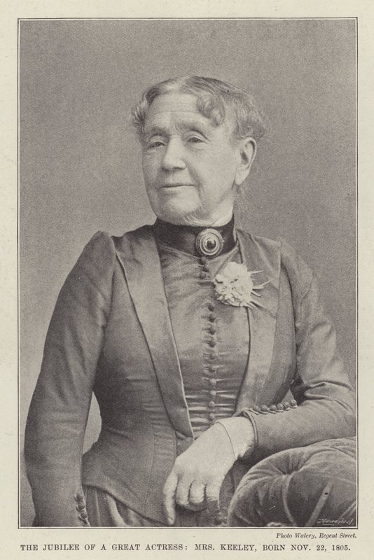 O Jubileu de uma grande atriz, a Sra. Keeley, nasceu em 22 de novembro de 1805 de English Photographer