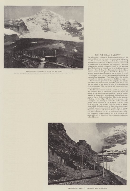 A estrada de ferro de Jungfrau de English Photographer