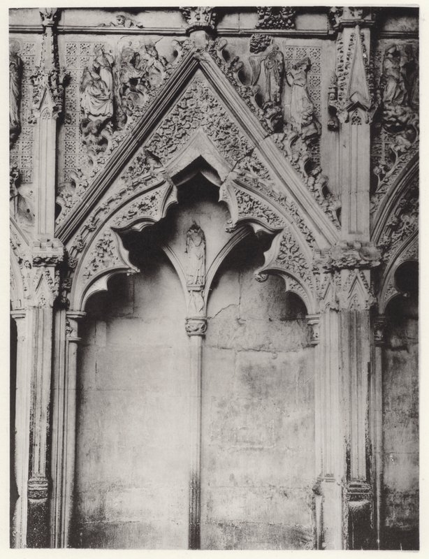 A Capela da Senhora, a Catedral de Ely: Lado Sul, XIX (foto a p/b) de English Photographer