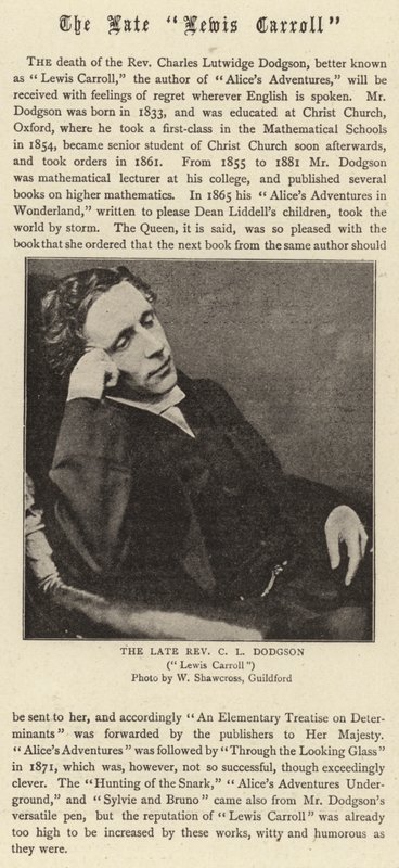 O final de Lewis Carroll de English Photographer