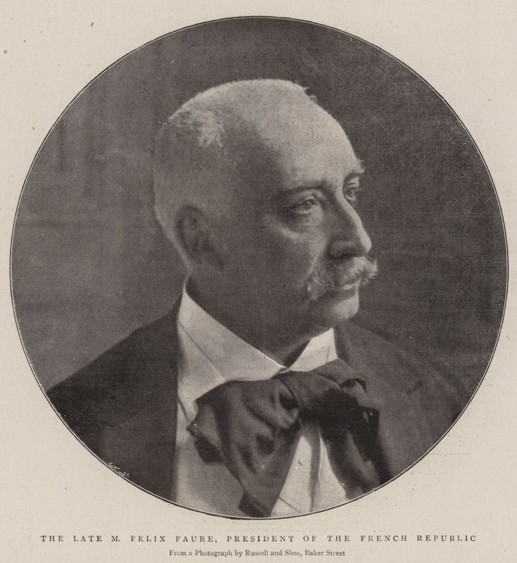 O falecido M Felix Faure, Presidente da República Francesa de English Photographer