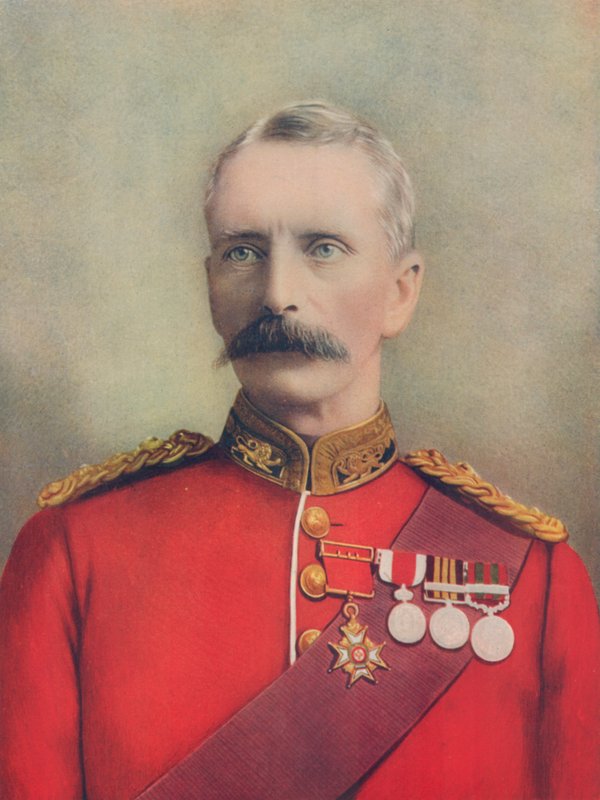 O falecido major-general Sir ERP Woodgate. Morreu de feridas recebidas em Spion Kop de English Photographer
