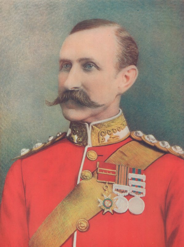 O falecido major-general Sir W. Penn Symons. Ferido mortalmente em Talana Hill, África do Sul de English Photographer