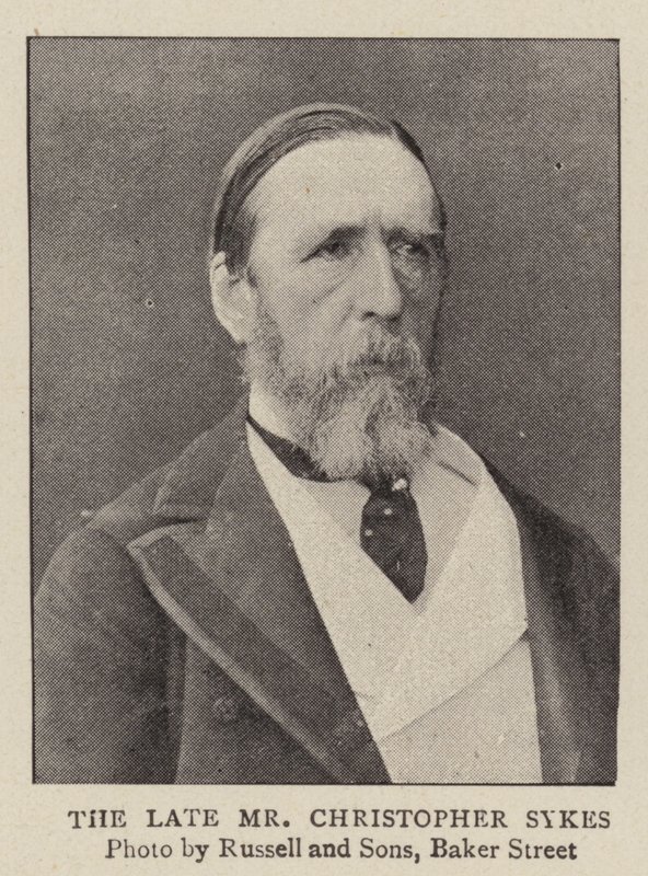 O falecido Sr. Christopher Sykes de English Photographer