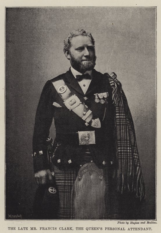 O falecido Sr. Francis Clark, o Atendente Pessoal do Queens de English Photographer
