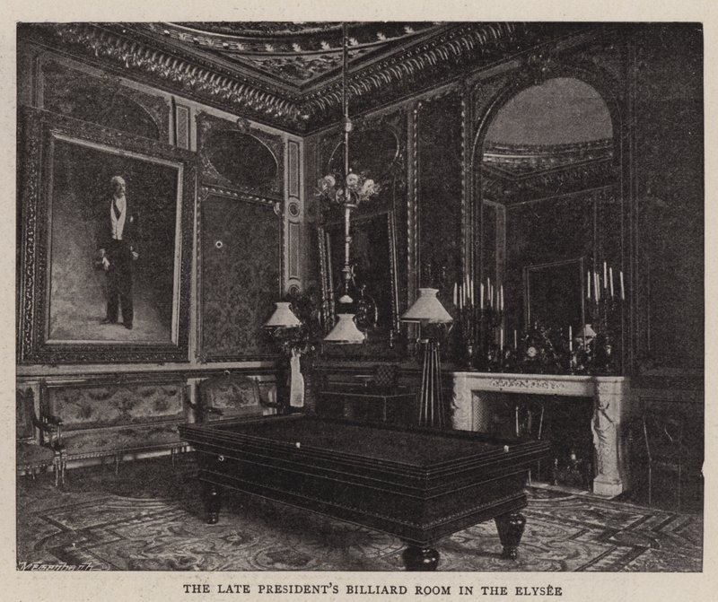 A sala de bilhar do final dos presidentes no Elysee de English Photographer