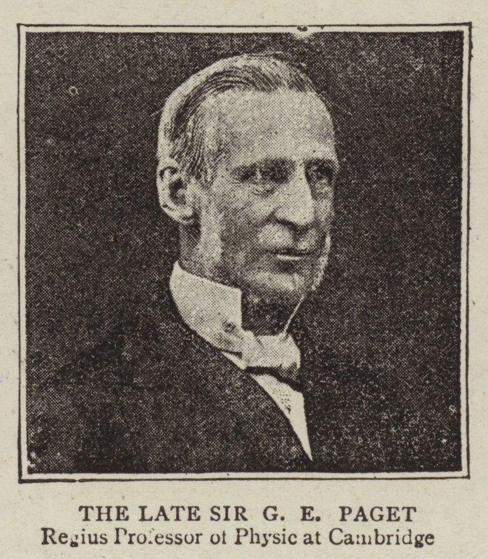 O falecido Sir GE Paget de English Photographer
