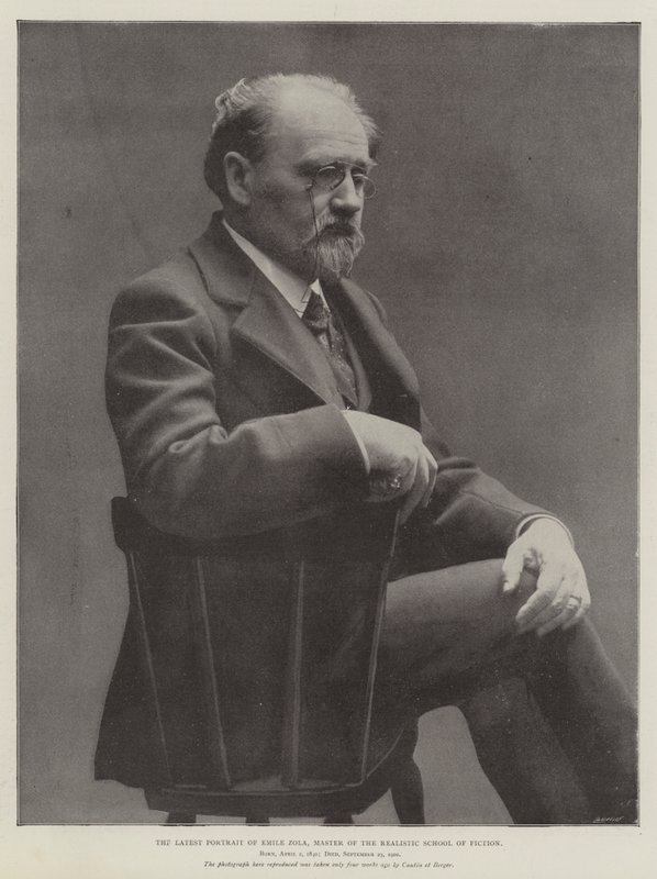 O mais recente retrato de Emile Zola, mestre da escola realista de ficção de English Photographer