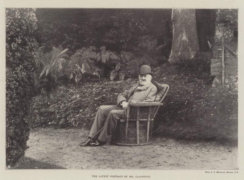 O mais recente retrato do Sr. Gladstone de English Photographer