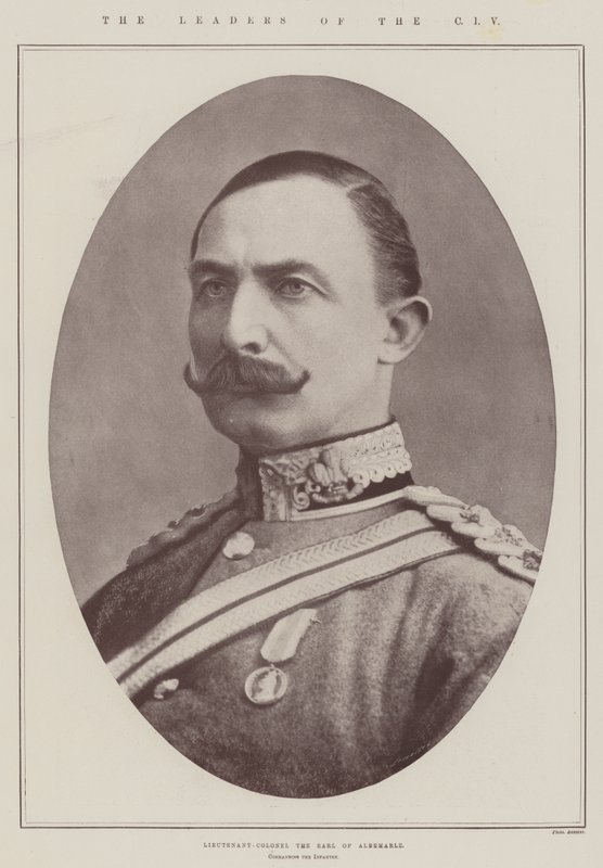 Os líderes do CIV, tenente-coronel o conde de Albemarle, comandando a infantaria de English Photographer