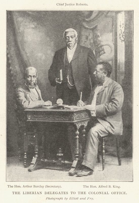 Os Delegados da Libéria para o Escritório Colonial de English Photographer