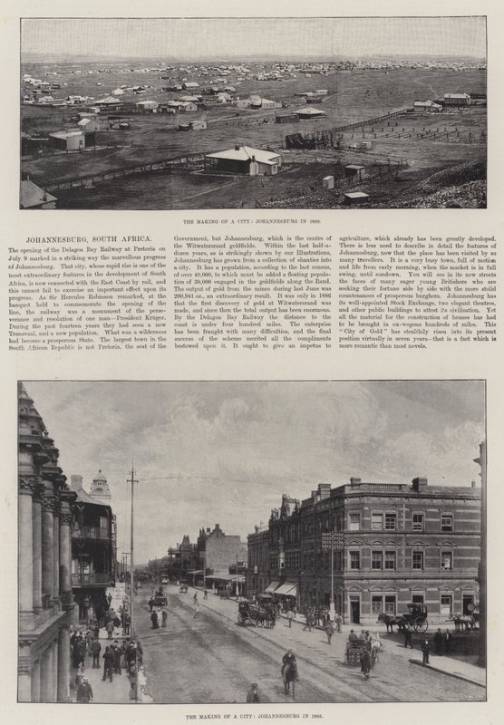A construção de uma cidade, Joanesburgo, África do Sul de English Photographer