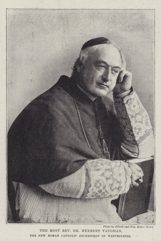 O Reverendíssimo Dr. Herbert Vaughan, o Novo Arcebispo Católico Romano de Westminster de English Photographer