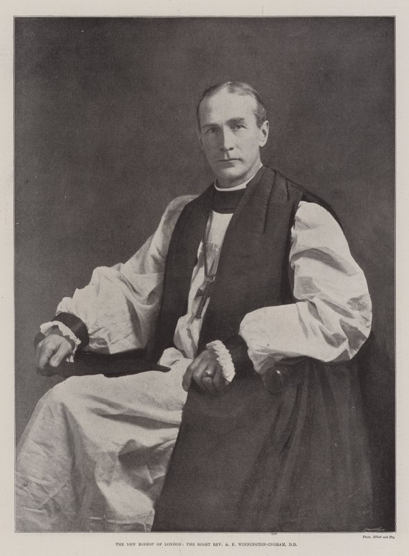 O Novo Bispo de Londres, o Reverendo da Direita AF Winnington-Ingram, DD de English Photographer