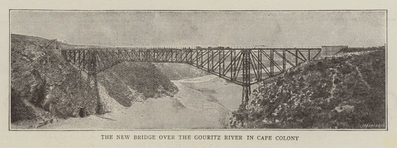 A nova ponte sobre o rio Gouritz em Cape Colony de English Photographer