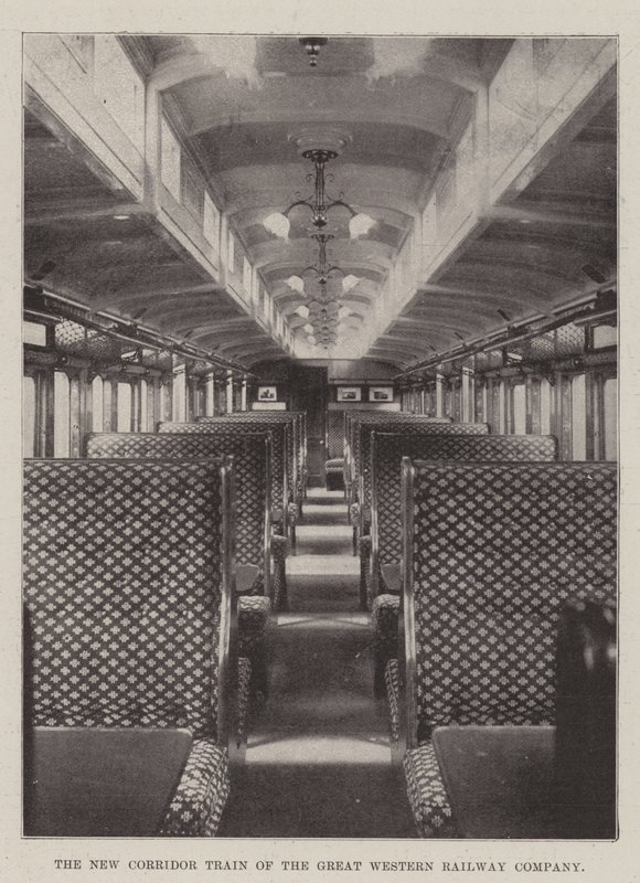 O novo trem do corredor da Great Western Railway Company de English Photographer