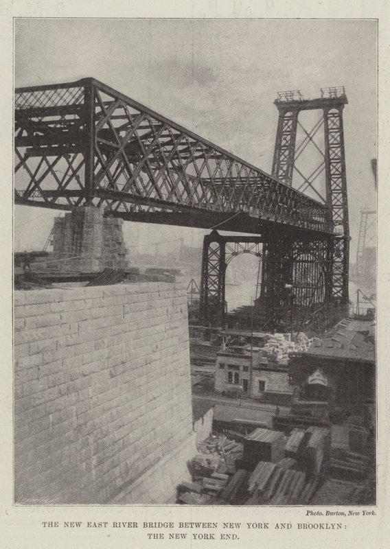 A, novo, ponte rio oriental, entre, nova iorque, e, brooklyn, a, nova iorque, fim de English Photographer