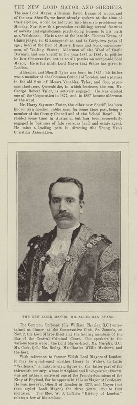O novo prefeito, Sr. Alderman Evans de English Photographer
