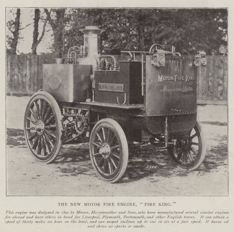 O novo motor de bombeiros, Fire King de English Photographer