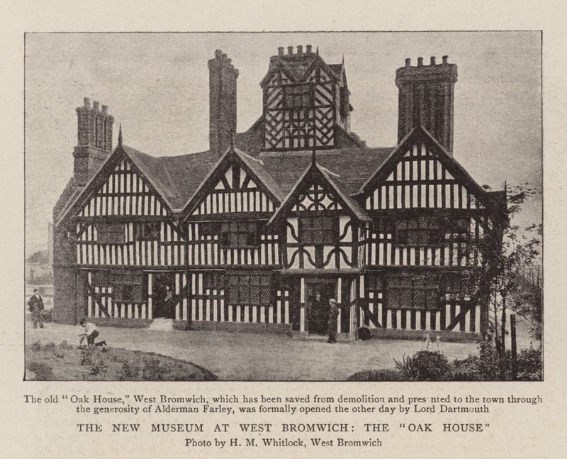 O novo museu em West Bromwich, a casa de carvalho de English Photographer