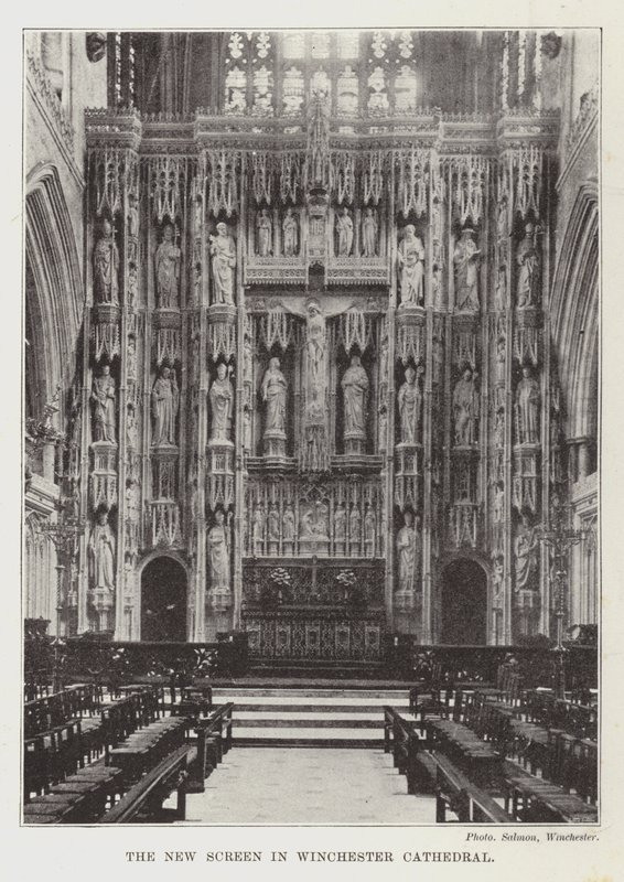 A nova tela na Catedral de Winchester de English Photographer