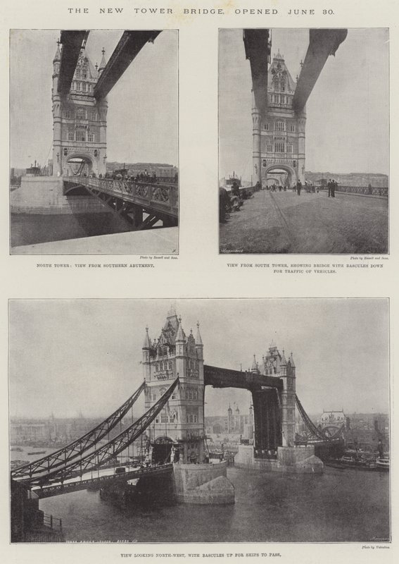 The New Tower Bridge, inaugurado em 30 de junho de English Photographer