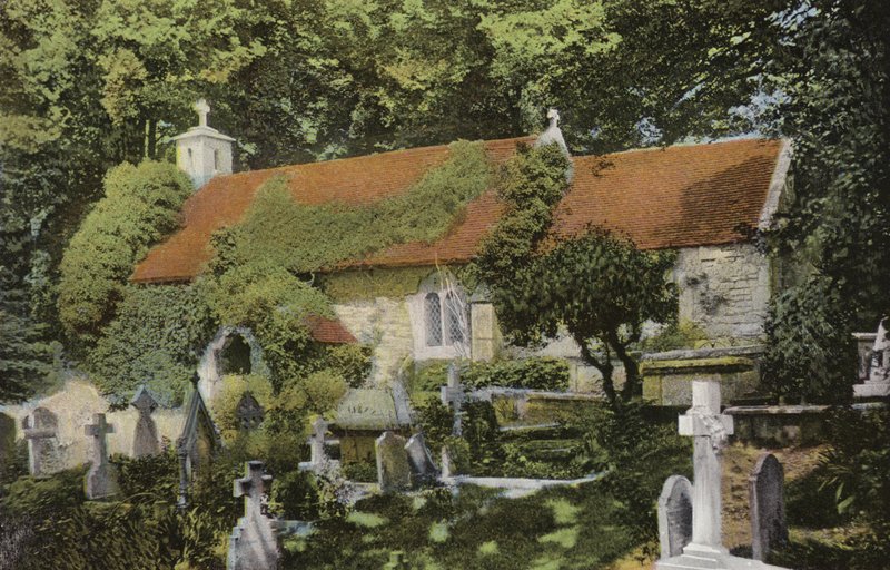 A igreja velha, Bonchurch de English Photographer