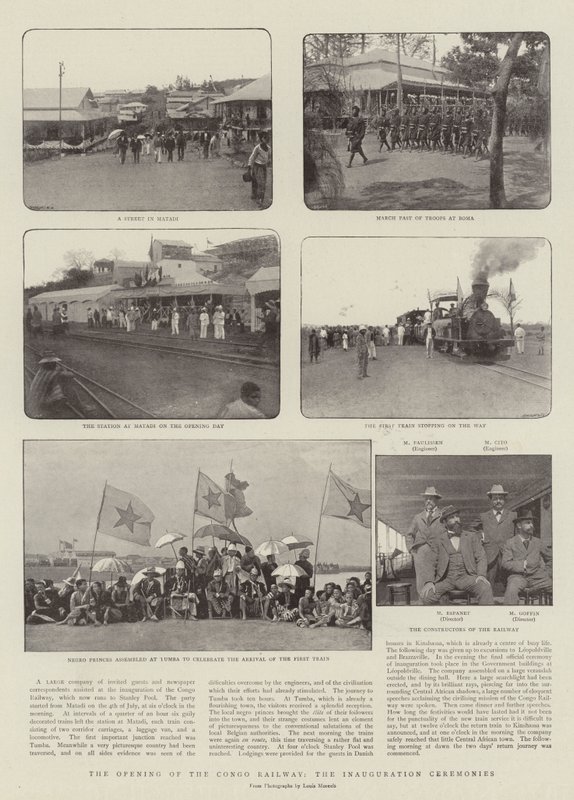 A Abertura da Ferrovia do Congo, as Cerimônias de Inauguração de English Photographer