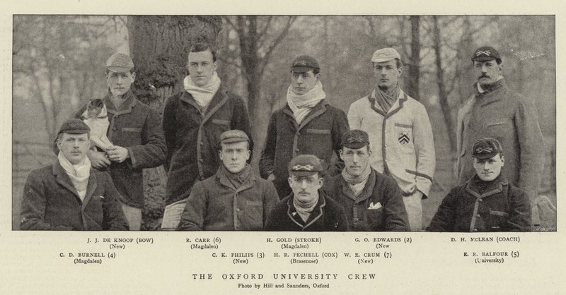 A equipe da Universidade de Oxford de English Photographer