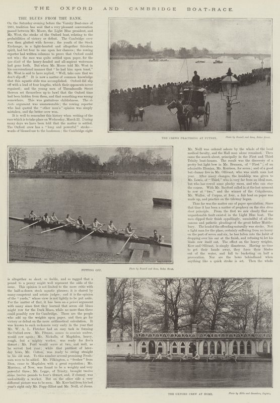 A corrida de barcos de Oxford e Cambridge de English Photographer