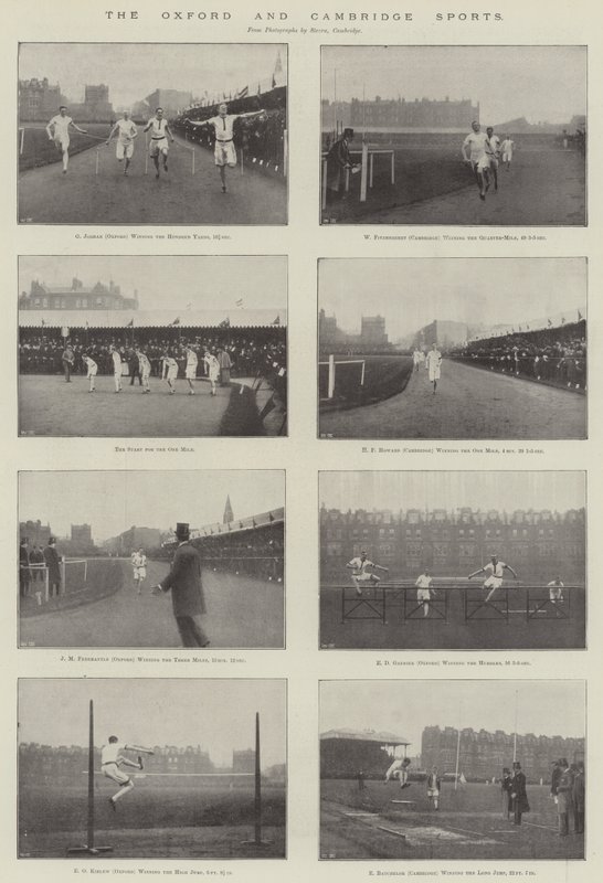 A Oxford e a Cambridge Sports de English Photographer