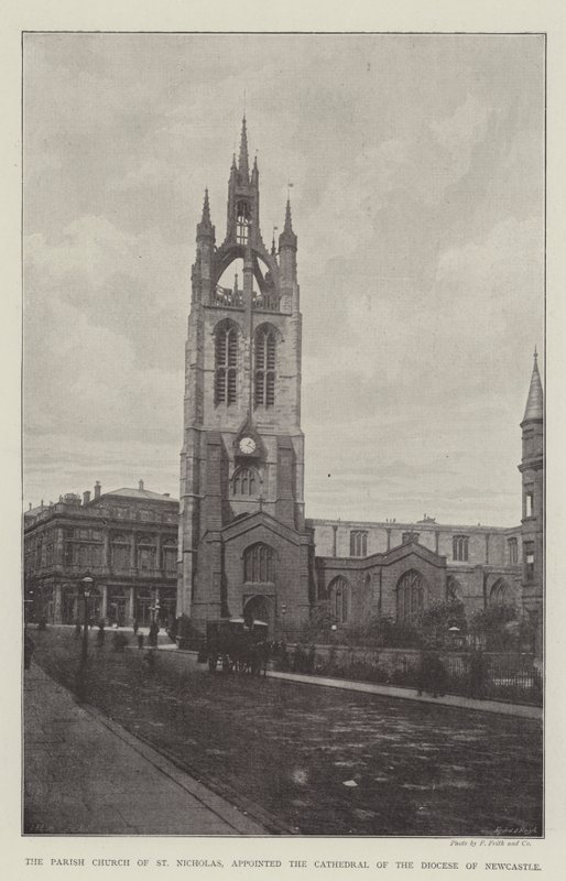 A Igreja Paroquial de São Nicolau, nomeou a Catedral da Diocese de Newcastle de English Photographer
