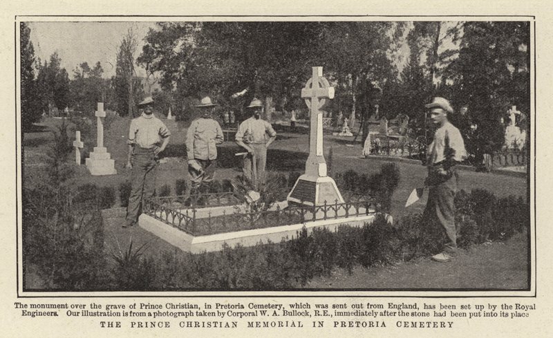 O Memorial do Príncipe Cristão no cemitério de Pretória de English Photographer