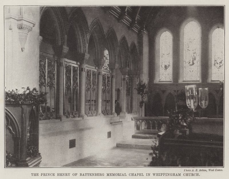 O príncipe Henry de Battenberg Memorial Capela na Igreja de Whippingham de English Photographer