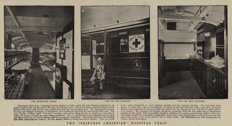 O trem do hospital da princesa cristã de English Photographer