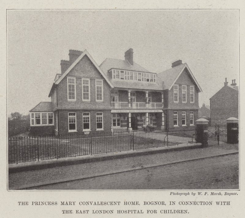 The Princess Mary Convalescent Home, em Bognor, em conexão com o East London Hospital for Children de English Photographer
