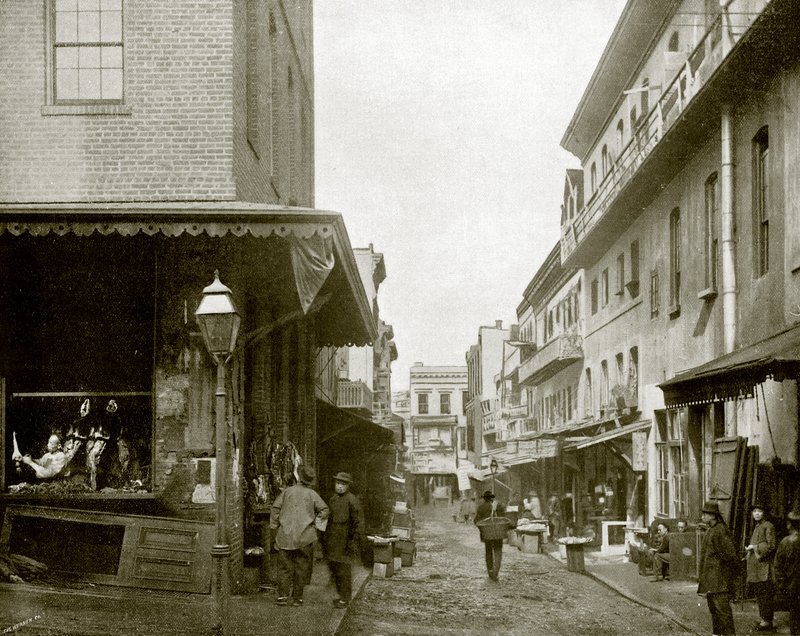 The Provision Market, Chinatown, San Francisco (foto a p/b) de English Photographer