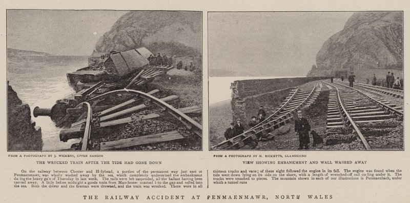 O acidente ferroviário em Penmaenmawr, North Wales de English Photographer