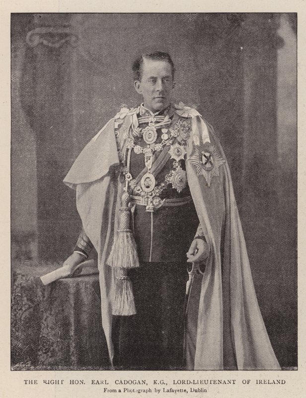O honorável Earl Cadogan, KG, lorde-tenente da Irlanda de English Photographer
