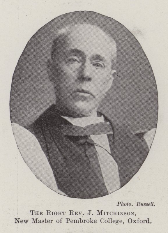 O Reverendíssimo J Mitchinson, Novo Mestre do Pembroke College, Oxford de English Photographer