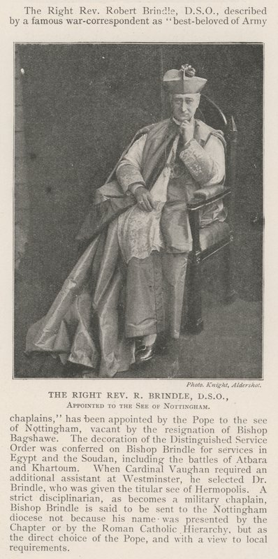 O Reverend R R Brindle, DSO, nomeado para a Sé de Nottingham de English Photographer
