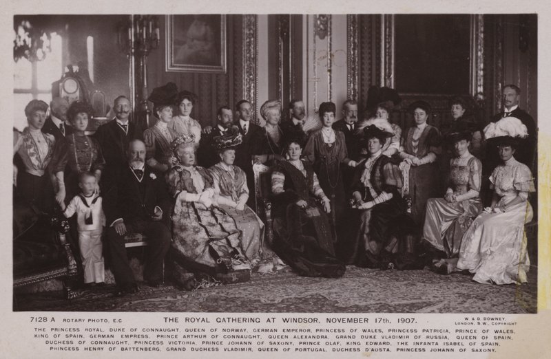 The Royal Gathering em Windsor, 17 de novembro de 1907 de English Photographer